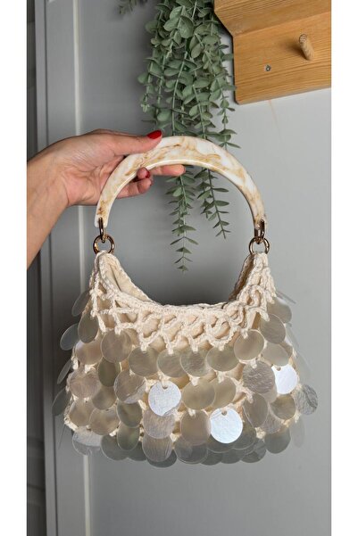 puffybagg AKRİLİK SAP PULLU ÇANTA