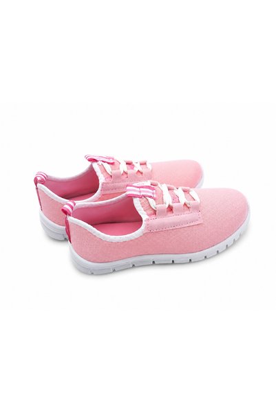 MG Girls' Pink Mesh Casual Sports Shoes Lightweight Comfortable Breathable
