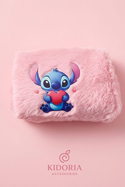 Kidoria Stitch Peluş Cüzdan Kawaii Tasarım Bozuk Para Cüzdanı