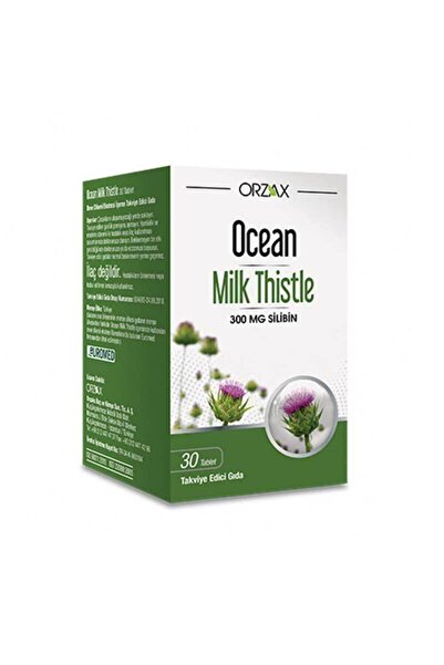 Orzax Ocean Milk Thistle 300 Mg Silibin 30 Tablets
