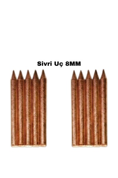 KAPORTA ÇEKTİRME PUNTALAMA UCU 10ADET(SİVRİ UÇ)-8MM