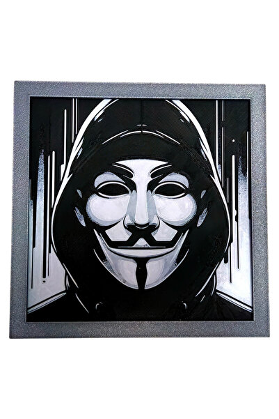 Fresh Candles Tablou arta 3D Hueforge – The Anonymous, 20x20cm