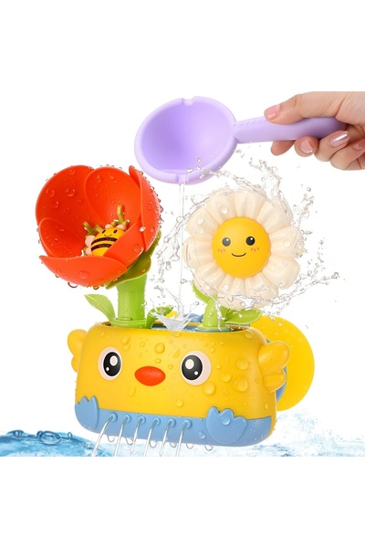 Junios Interactive bath toy set - Cheerful flowers