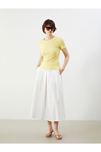 LC Waikiki Pleated Skirt with Elastic Waist