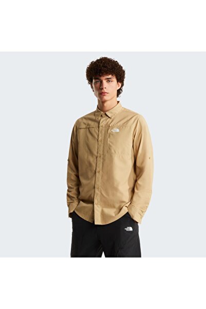 THE NORTH FACE M SEQUOIA LONG SLEEVE SHIRT KHAKI
