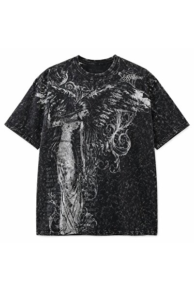 Violon Crni Vintage Angel Affliction Cyber Grunge Unisex T-shirt