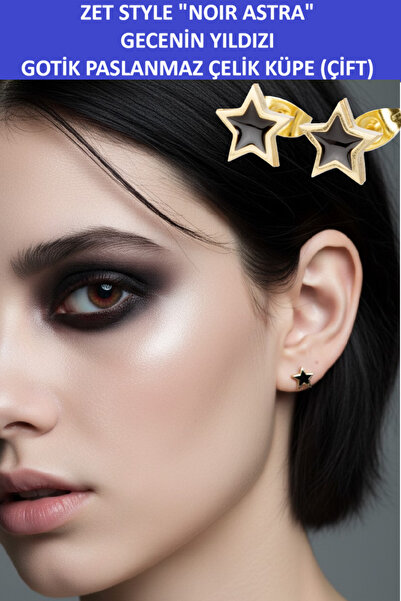 ZETCONCEPT Zet Style Noir Astra – Star of the Night Gothic Stainless Steel Do...