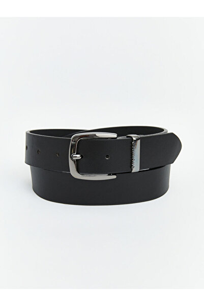 LC Waikiki Black Leather Look Men's Belt