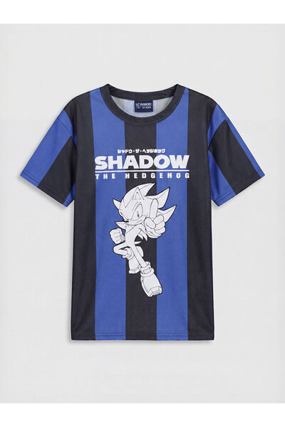 LC Waikiki RMZ GİYİM FARKIŞİLLERDE ZERO Roba Collar Blue Fast Hedgehog Tricou...