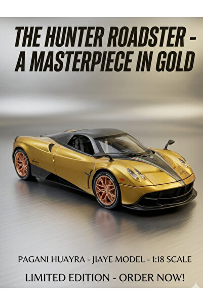 DİE CAST METAL Die-Cast Toy Car 1:22 Pagani Huayra R BC – Yellow