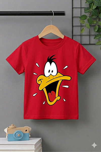 VODEXA Tricou oversize unisex cu imprimeu DUCK, 100% bumbac, croială conforta...