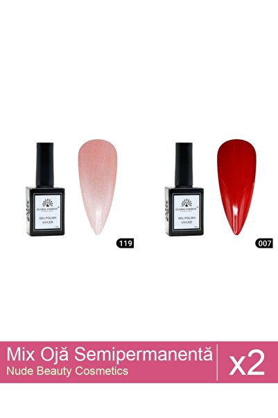 Makeup Set Mix 2 produse Nail Oja: Oja semipermanentă Global Fashion, Gel pol...