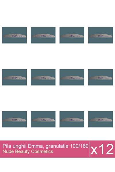 Makeup Set 12x Pila unghii Emma, granulatie 100/180