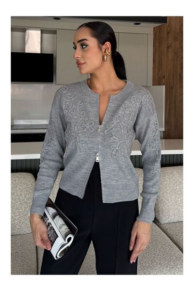 LC Waikiki Nevavm Women's Zippered Knitwear Cardigan (Available in S-M-L)