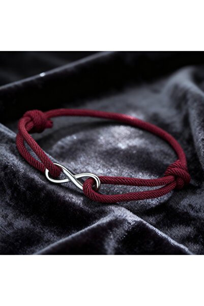 Choice burgundy Infinite Love String Bracelet For Couple 6 Colors Available S...