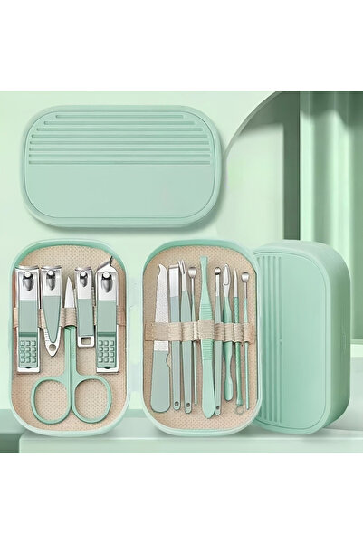 Choice light green 14 in 1 Manicure Pedicure Set, Stainless Steel Nail Care K...