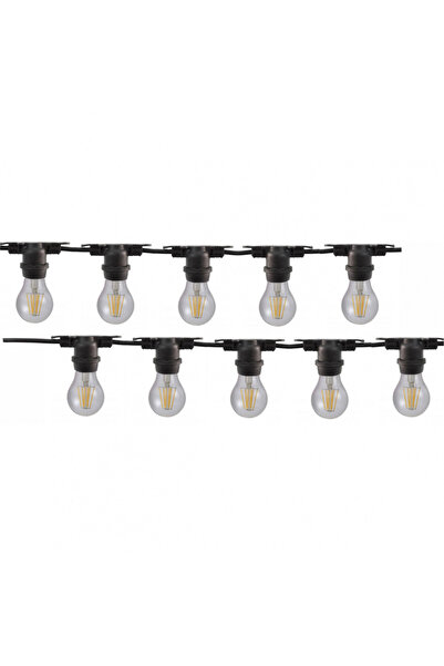 DELIGHT String light, 10m, interconnectable, E27, IP65, 10m