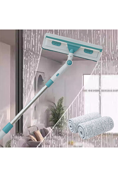 Viyogo Ștergător de geamuri cu 2 lavete din microfibră, rotație la 180°, mâne...