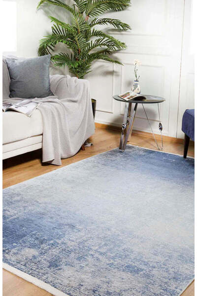 halinet Halı.Net White Modern Washable Non-Slip Living Room Carpet Haln-Hln329