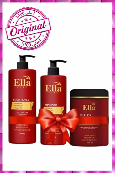ella care بوتوكس و شامبو و بلسم إيلا كير بتركيبته زيت اللوز و زيت الجوجوبا