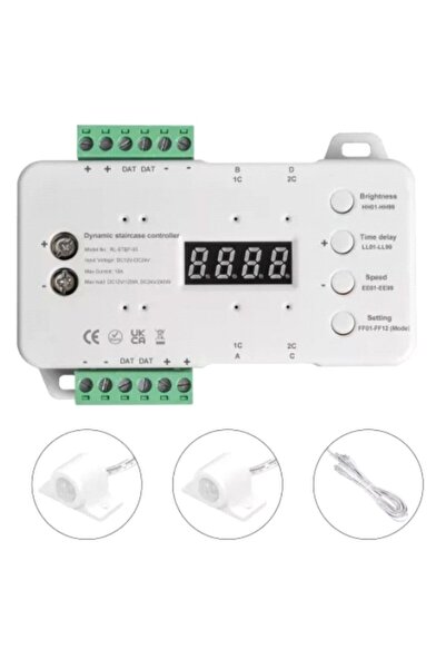 DELIGHT LED STRIP CONTROLLER, 16 STEPS 1 Wire 12/24VDC