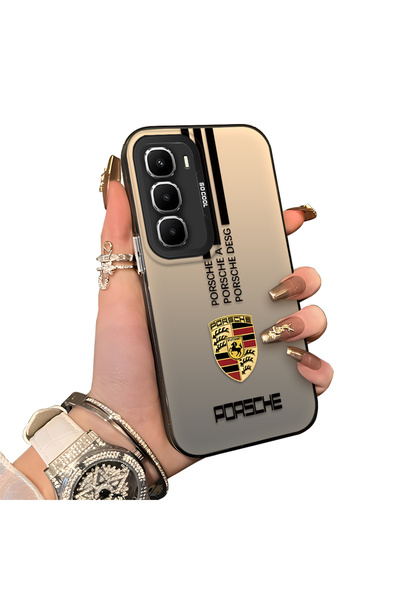 Hontinga Infinix Hot 60I Compatible Silicone Edge Hard Back Anti-Fall Phone C...