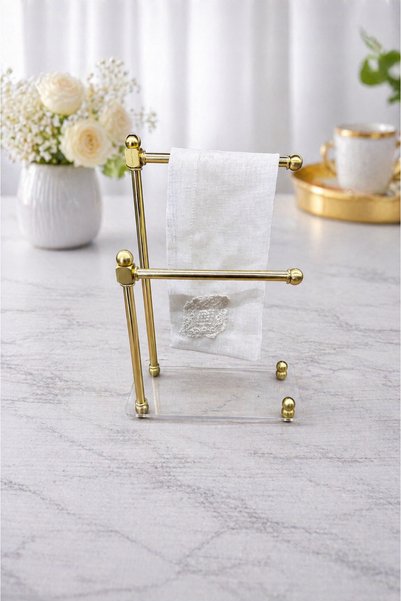 ARGKRİSTAL PLEKSİ 2 KOLLU HAVLULUK 20X10 CM YÜKSEKLİK 23 CM