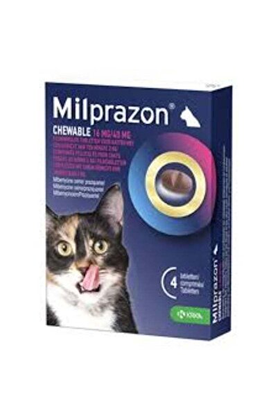 Krka Milprazon, Broad Spectrum Anti-Parasite Chewable Tablets for Cats, Strip...