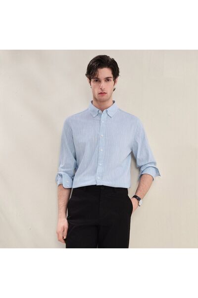Giordano Men Slim Cotton Lyocell Shirt