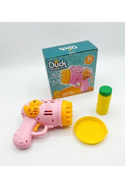 Toy Ördekli köpük tabancası (4 adet pil hediyeli)