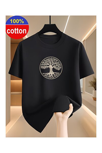 LOTS MODA Tricou supradimensionat din bumbac pieptănat, 100% bumbac – Tricou ...