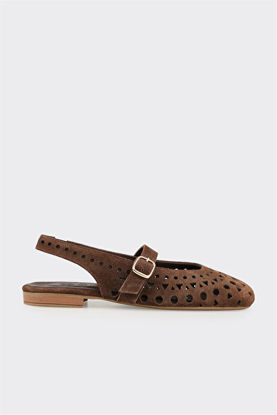 Elle Shoes Kahve Deri Kadın Günlük Ayakkabı