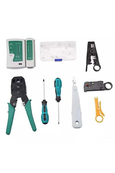 Genel Markalar PM-15953 RJ9-RJ11-RJ45 3'lü Penseli Kablo Test ve Onarım Seti