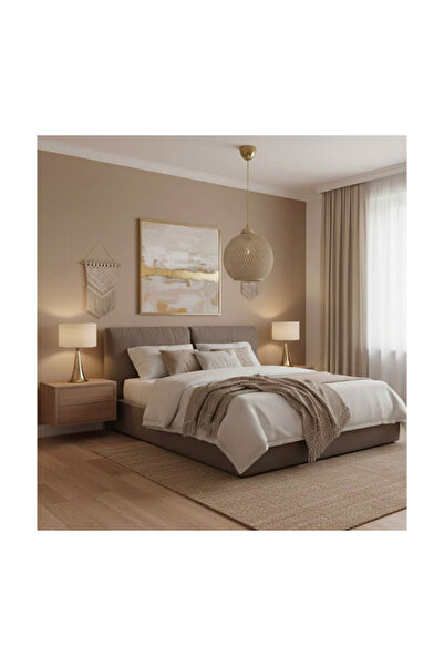 Other Φωτιστικό οροφής μονόφωτο Leshia pakoworld Ε27 καφέ Φ26x26εκ