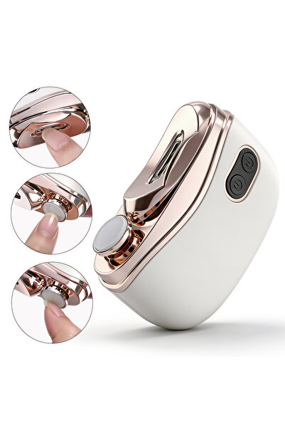 Choice5 Type C Electric Nail Clippers Automatic Anicure Trimmer With Light Ad...