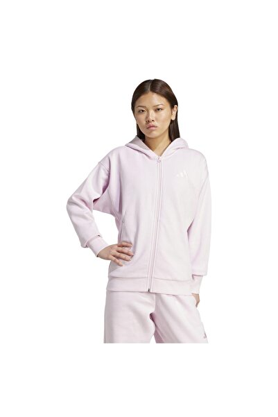 adidas Hanorac de damă cu fermoar integral All SZN, mărimea M