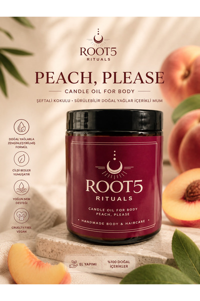 PEACH, PLEASE SÜRÜLEBİLİR NEMLENDİRİCİ VÜCUT MUMU