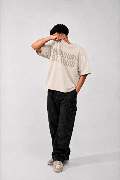 Generic Men's casual oversized t-shirt with a butterfly cut, excellent cool m...