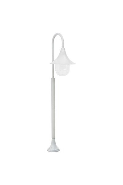 vidaxl Stalp de iluminat pentru gradina, alb, 120 cm, aluminiu, E27