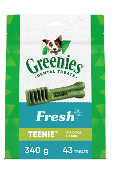 Greenies Dental Treats Fresh Natural Mint Flavored Dental Care Treats Teenie ...