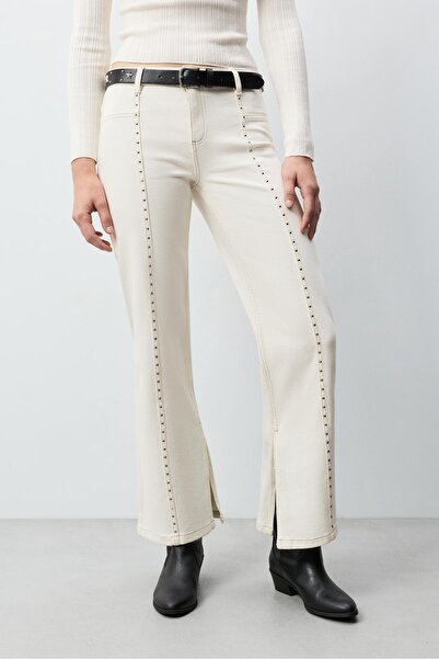 LEFTIES Zımbalı straight jean