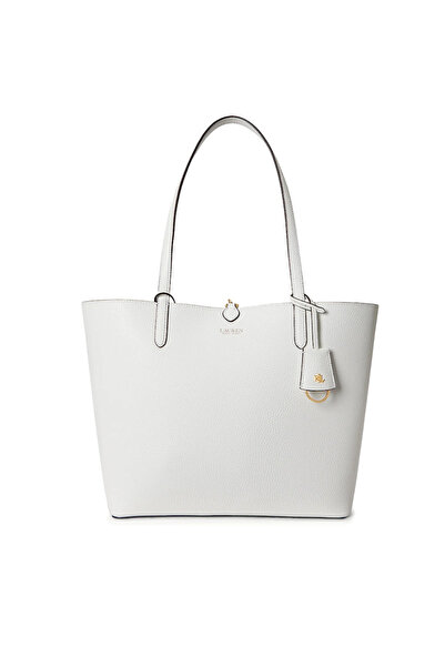 Ralph Lauren Γυναικεία Τσάντα Διπλής Όψεως Λευκή 431795329078-WHITE