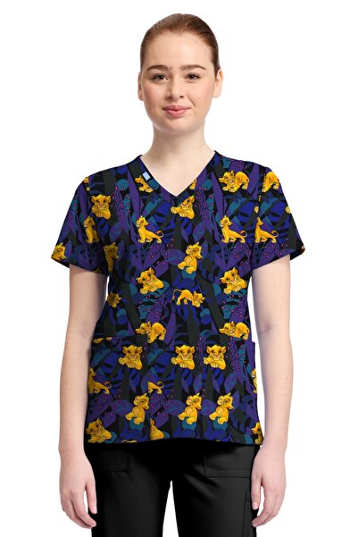 Cherokee UNIFORMS Cherokee Tooniforms TF796 Γυναικεία Ιατρική Μπλούζα, Disney...