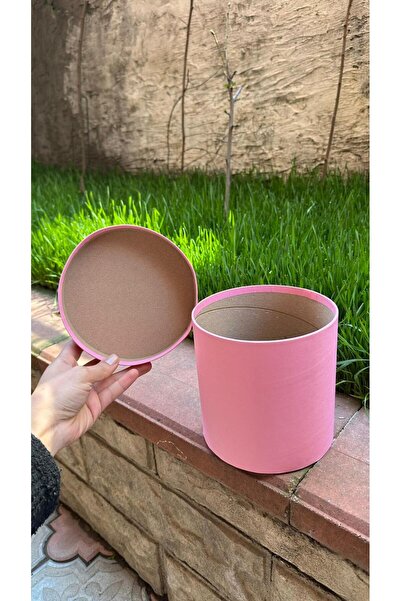 Hanedan HOME KRAFT SİLİNDİR KUTU 15*15cm Pembe