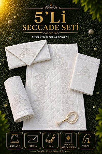 Hig Store Nakışlı Kapitoneli Seccade Seti 70x110 cm