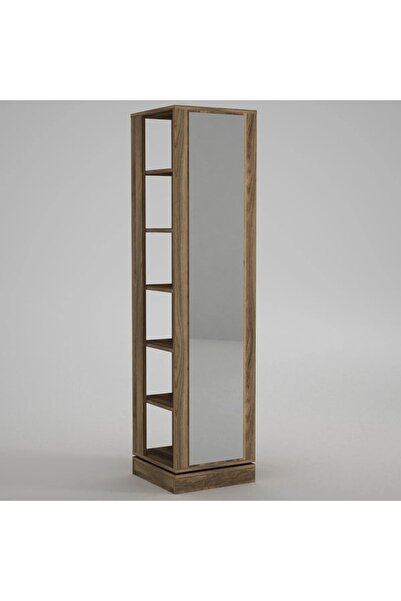 OEM Cuier de hol 44.8x180 cm – MDF de 18mm, Oglindă, Cu cârlige multiple, Raf...