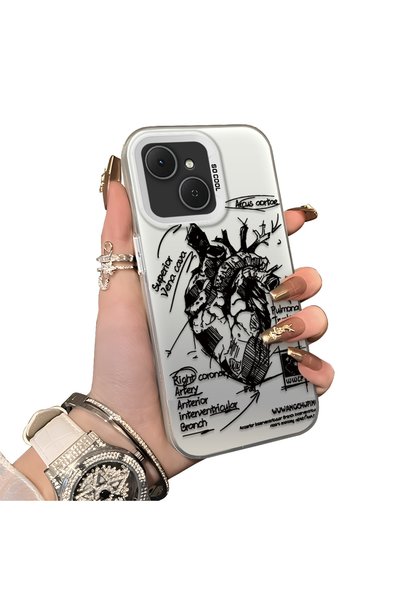 ucuc Tecno Spark 40C Compatible Hard Acrylic Back Silicone Edge Lens Protecti...