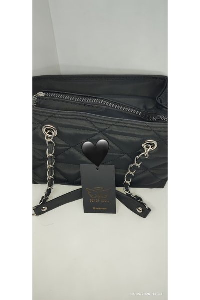 beris moda Women's Desing Modern Molded Bag with Hidden Eyelets and Lining 17X28Cm