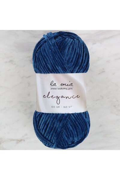 LA MİA YARNS La Mia Elegance Velvet Blue Pređa za ručno pletenje - L958
