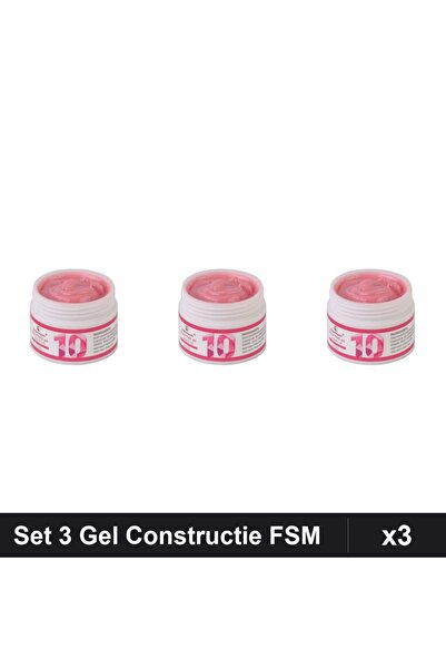 Makeup Set 3 Gel Constructie UV LED FSM 15g, Builder Gel Profesional Unghii